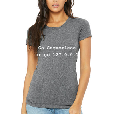 Go Serverless or go 127.0.0.1 (Triblend Ladies Tee) Thumbnail