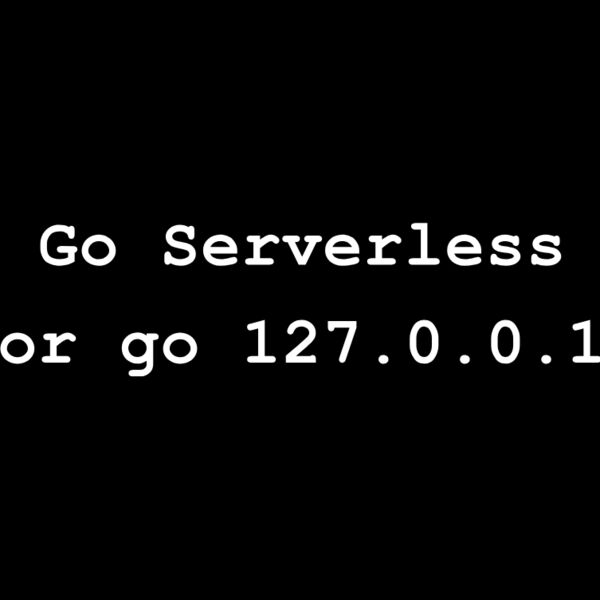 Go serverless or go 127.0.0.1 Thumbnail